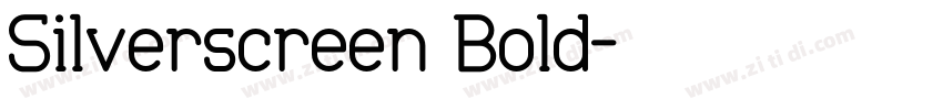 Silverscreen Bold字体转换
